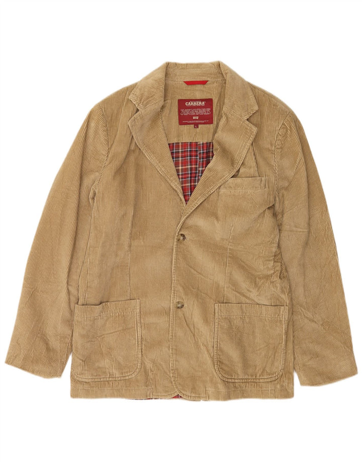 Carrera Herren-Blazer aus Cord mit 2 Knöpfen, Gr. 40, Beige