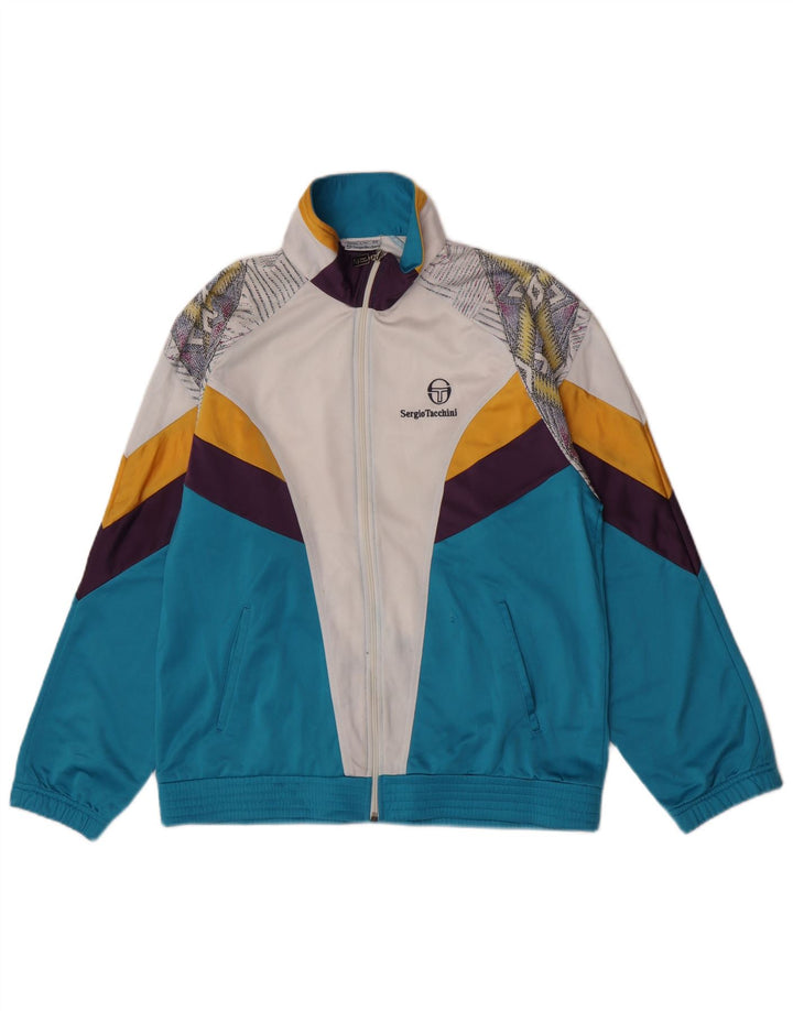 Sergio Tacchini Herren-Trainingsanzug-Oberteiljacke IT 48 Medium Mehrfarbig