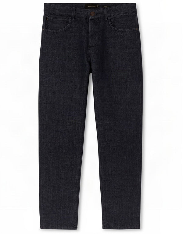 Massimo Dutti Mens Tapered Jeans EU 40 Medium W31 L28 Navy Blue Cotton