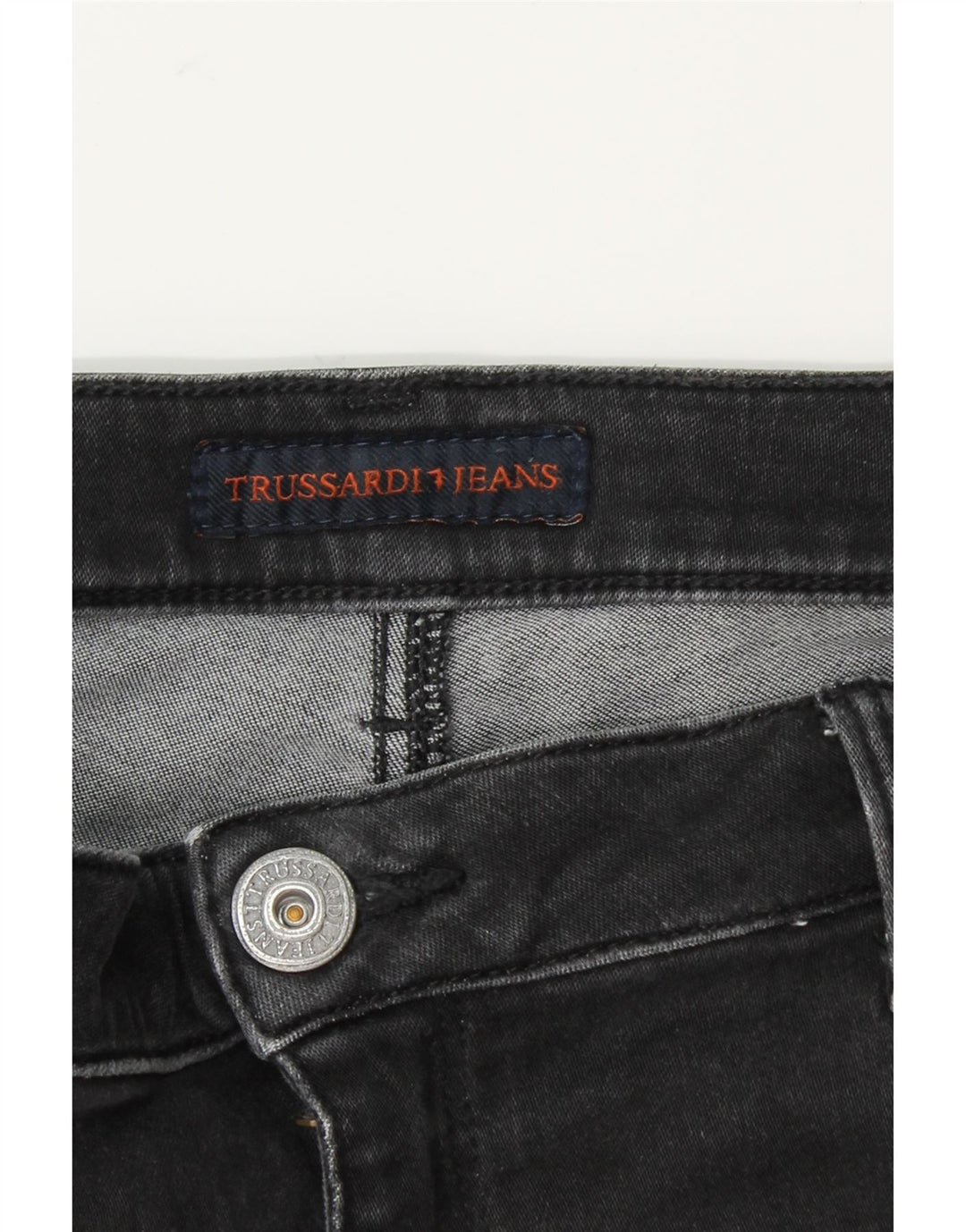 TRUSSARDI Womens Slim Jeans W34 L34 Black Vintage Trussardi and Second-Hand Trussardi from Messina Hembry 