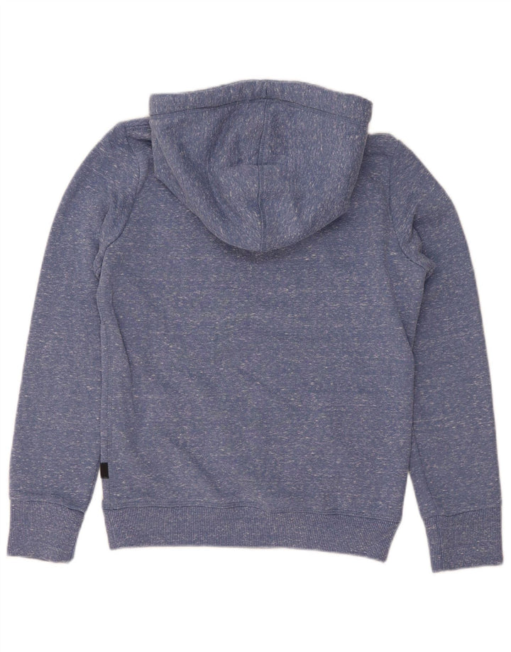 Superdry Graphic Hoodie-Pullover für Damen, UK 8, Größe S, blau geflecktes Polyester