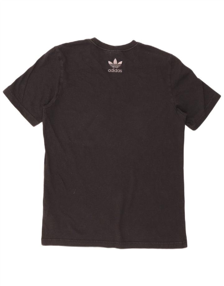 ADIDAS Mens T-Shirt Top Small Black Cotton
