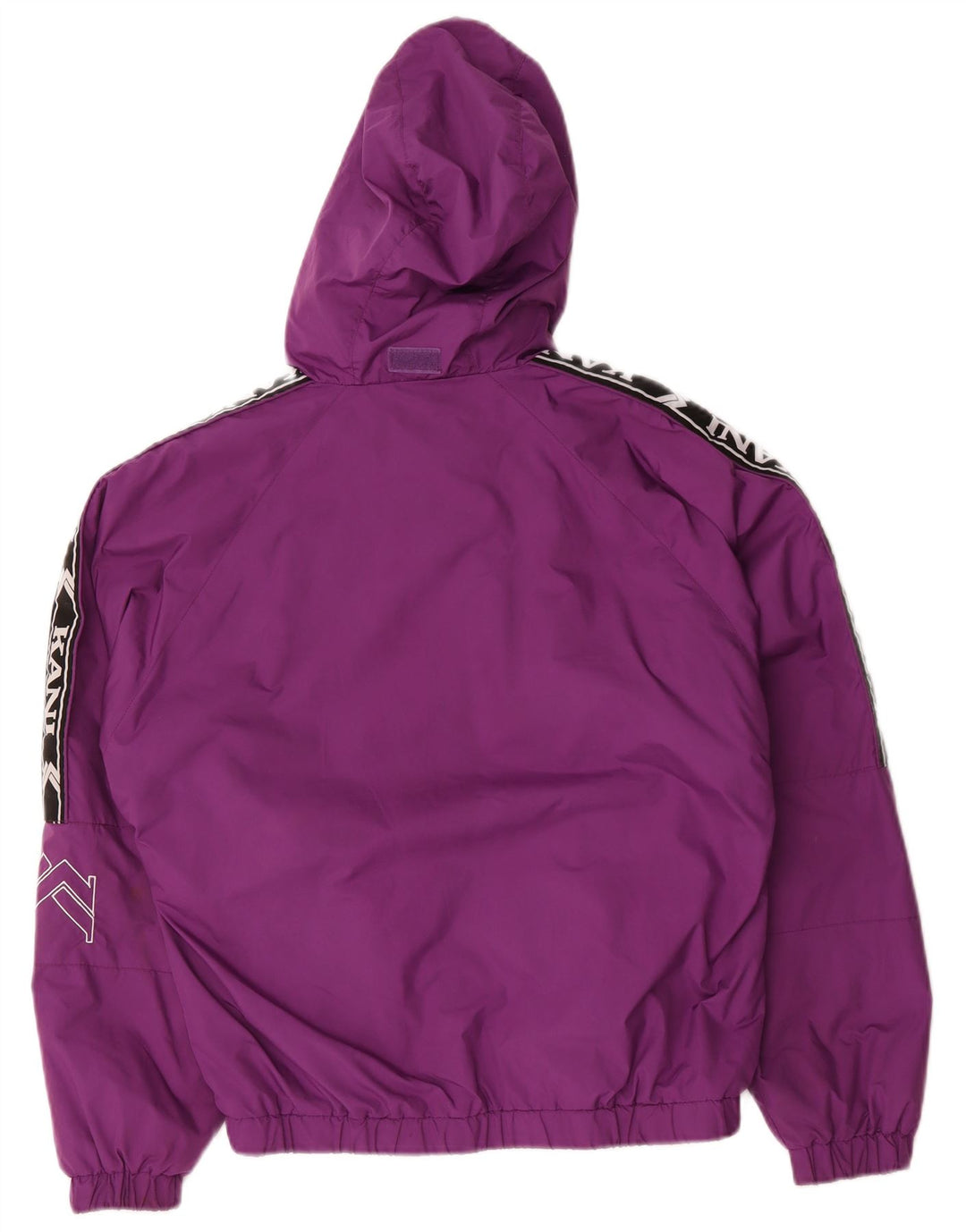 Karl Kani Herren-Regenjacke mit grafischer Kapuze, UK 36, Größe S, Lila, Polyester