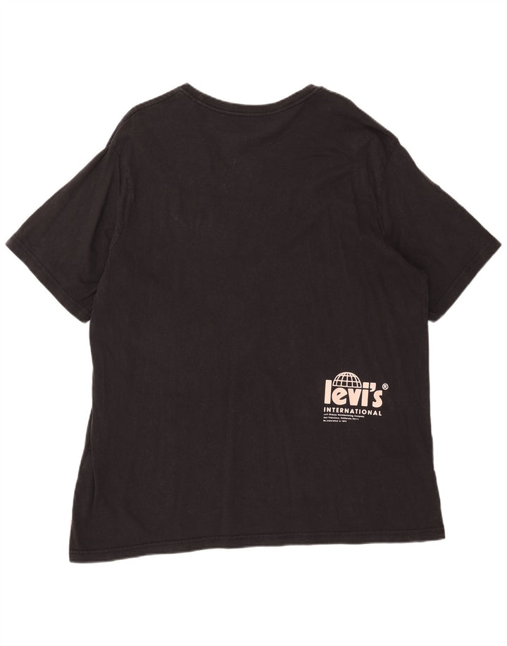 Levi's Herren Relaxed Graphic T-Shirt Top XL Schwarz