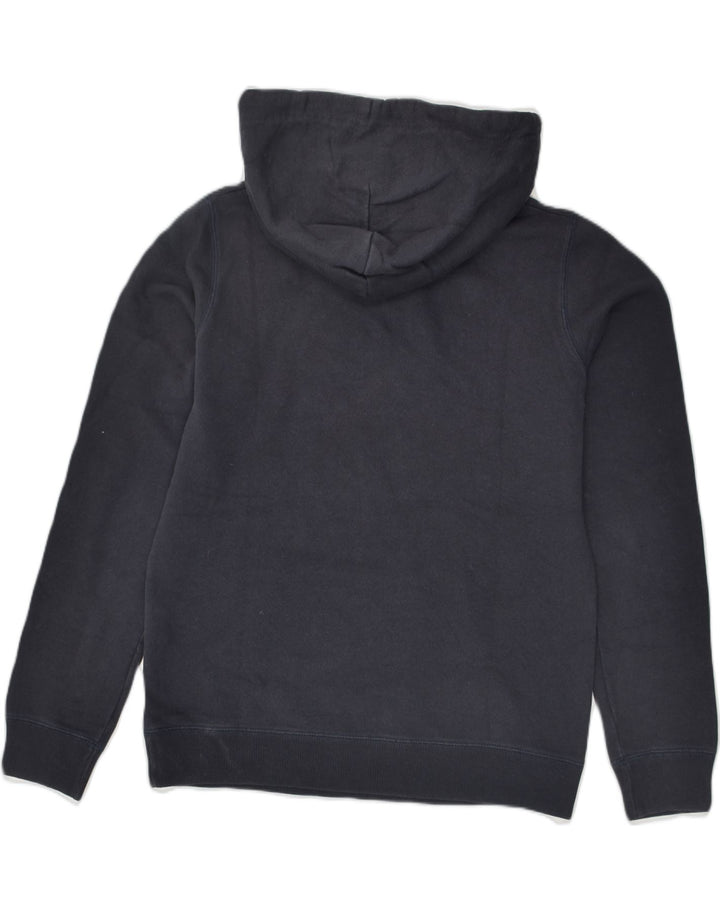 JACK WILLS Womens Graphic Hoodie Jumper UK 8 Small Navy Blue Cotton | Vintage Jack Wills | Thrift | Second-Hand Jack Wills | Used Clothing | Messina Hembry 