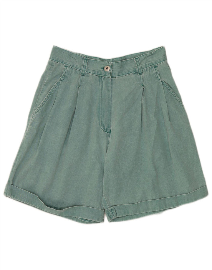 Mash Damen Pegged Casual Shorts IT 46 Large W32 Grüne Baumwolle