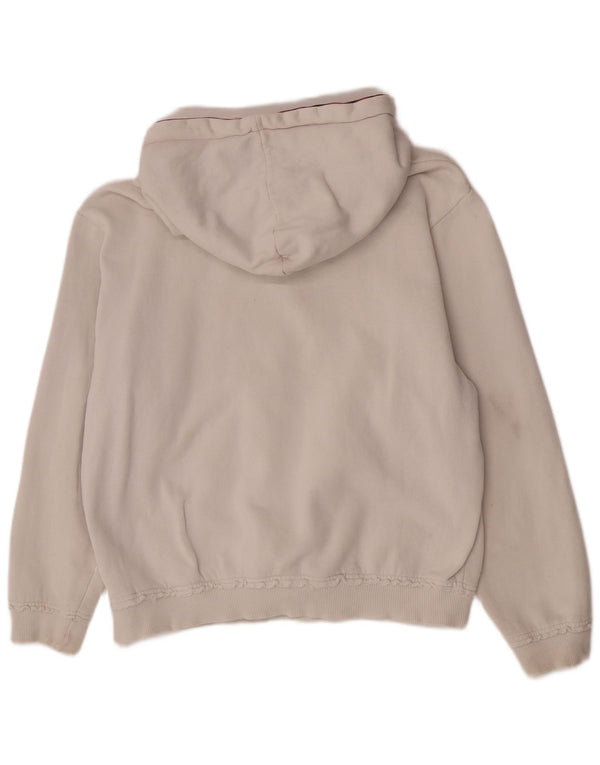 Billabong Womens Graphic Hoodie Pullover US 12 Large Weiße Baumwolle