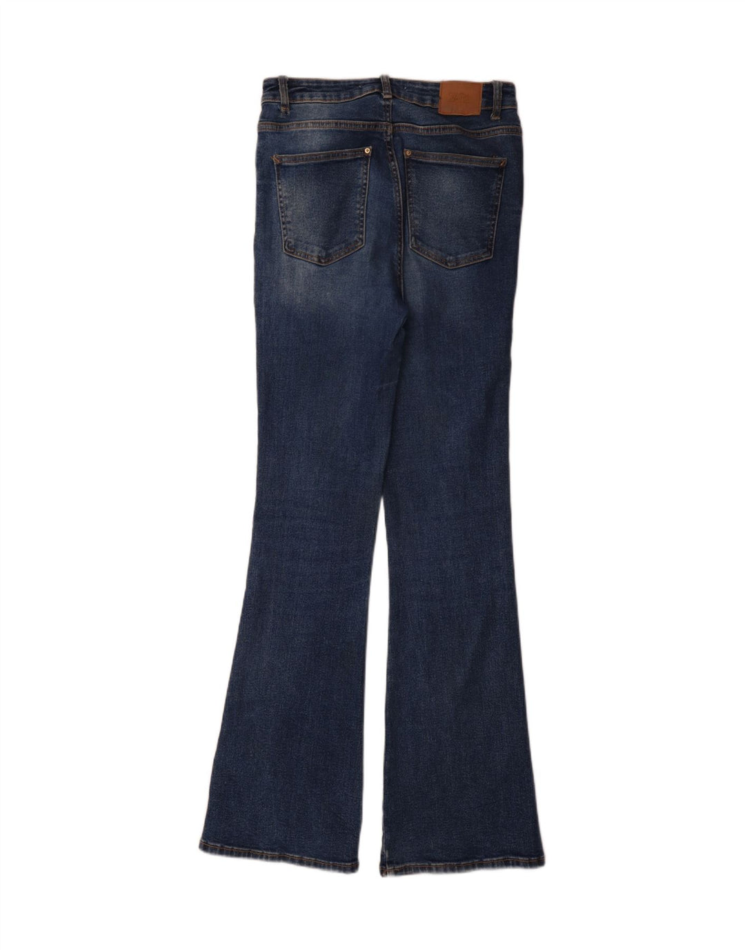 Zara Damen Schlagjeans EU 38 Small W28 L34 Blaue Baumwolle