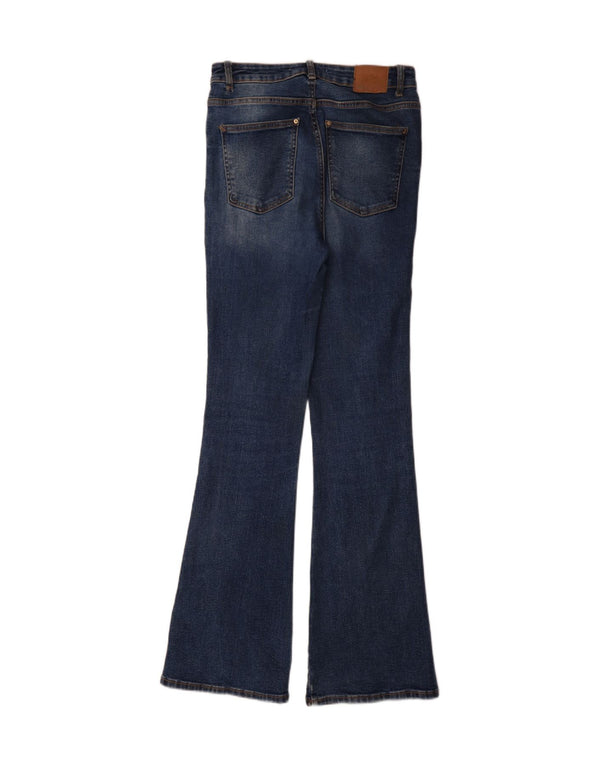 Zara Damen Schlagjeans EU 38 Small W28 L34 Blaue Baumwolle