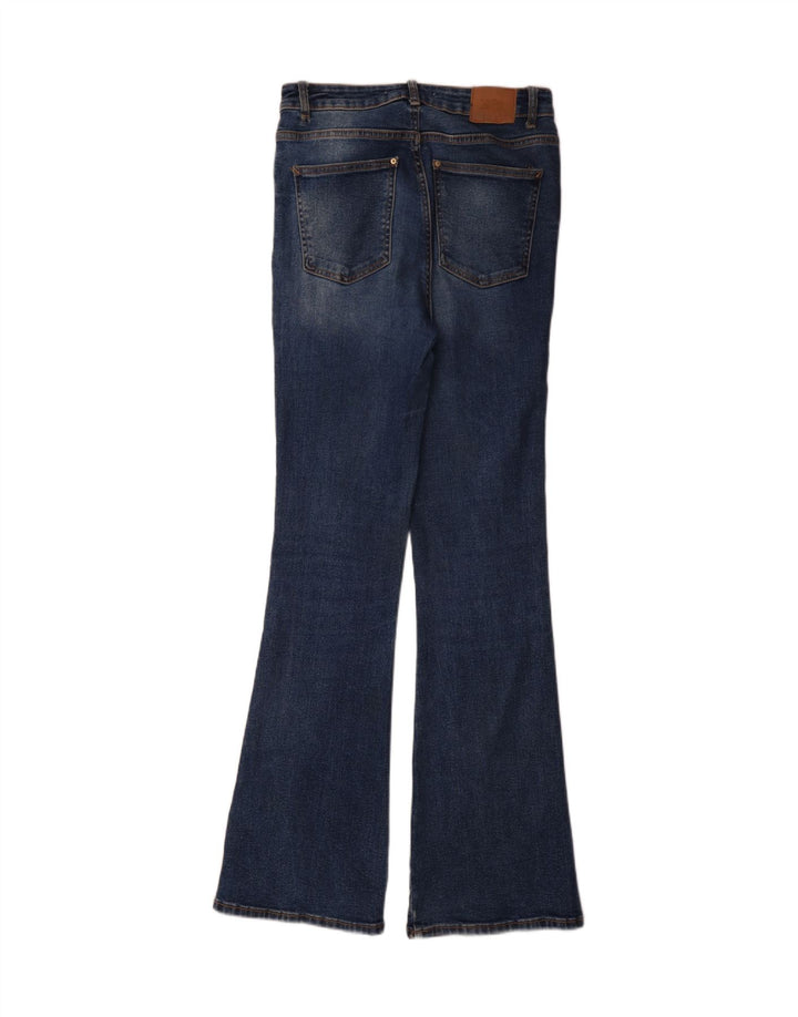 Zara Damen Schlagjeans EU 38 Small W28 L34 Blaue Baumwolle