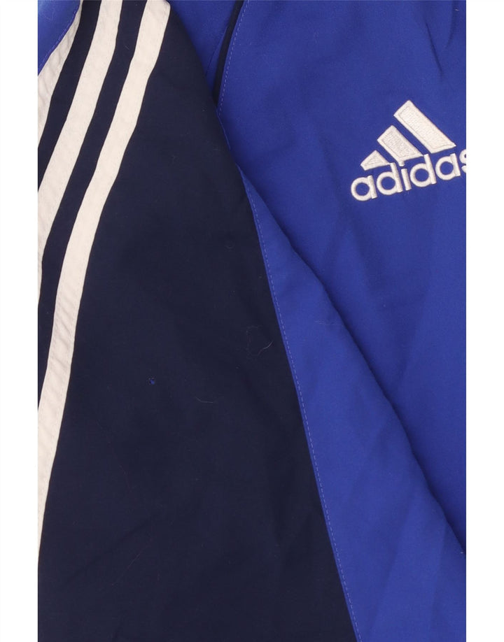 Adidas Herren-Trainingsanzugoberteil mit Grafik, UK 40/42, mittelblau, Farbblock