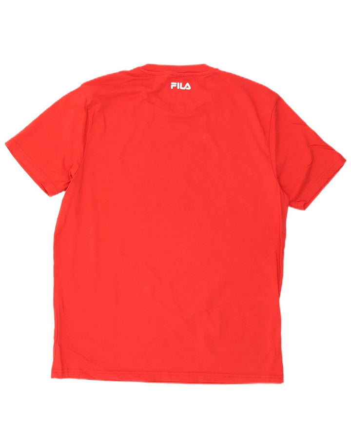 Fila Herren Grafik T-Shirt Top XL Rot