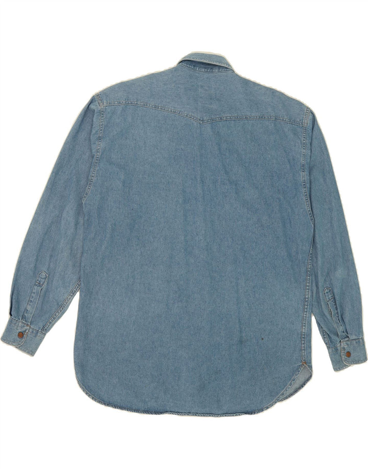 CASUCCI Mens Denim Shirt Large Blue Cotton Vintage Casucci and Second-Hand Casucci from Messina Hembry 