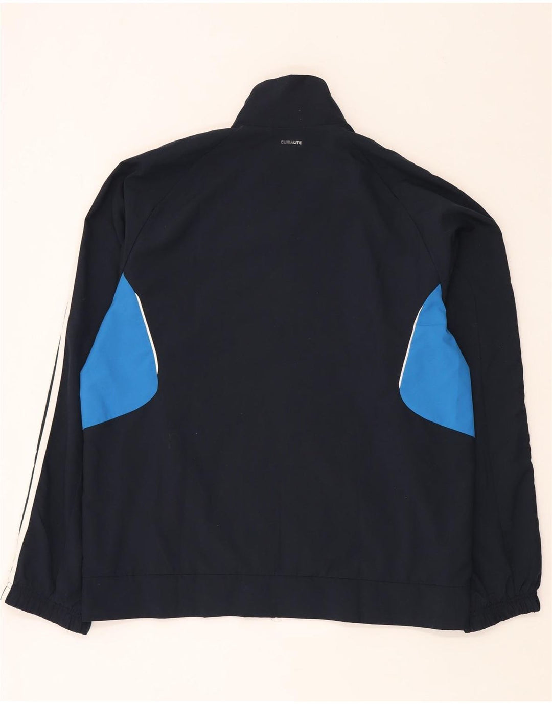 Adidas Herren Climalite-Trainingsanzug-Top-Jacke, groß, Marineblau, Farbblock