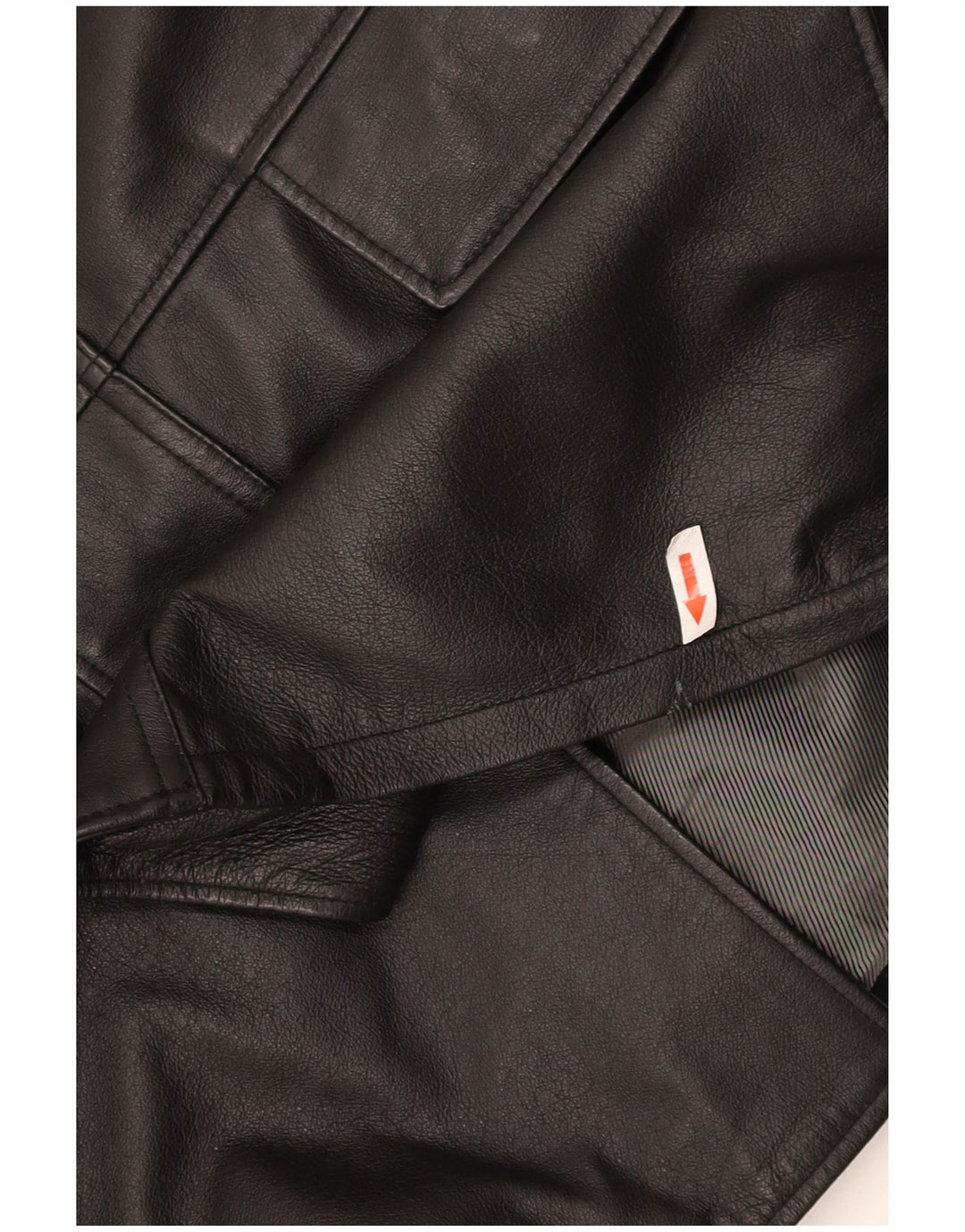 ROVER&LAKES Herren Ledermantel IT 48 Mittelschwarzes Leder