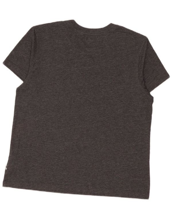 Vans Grafik-T-Shirt für Damen, UK 14, mittelgrau gefleckte Baumwolle