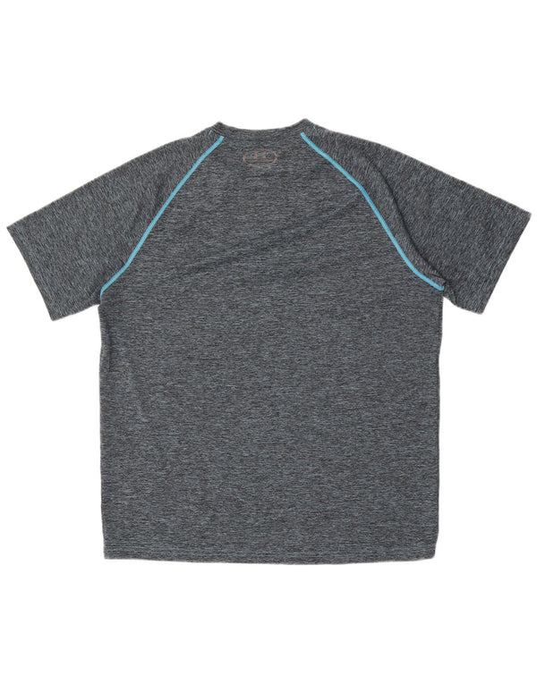Under Armour Herren Heat Gear T-Shirt Top Large Grau