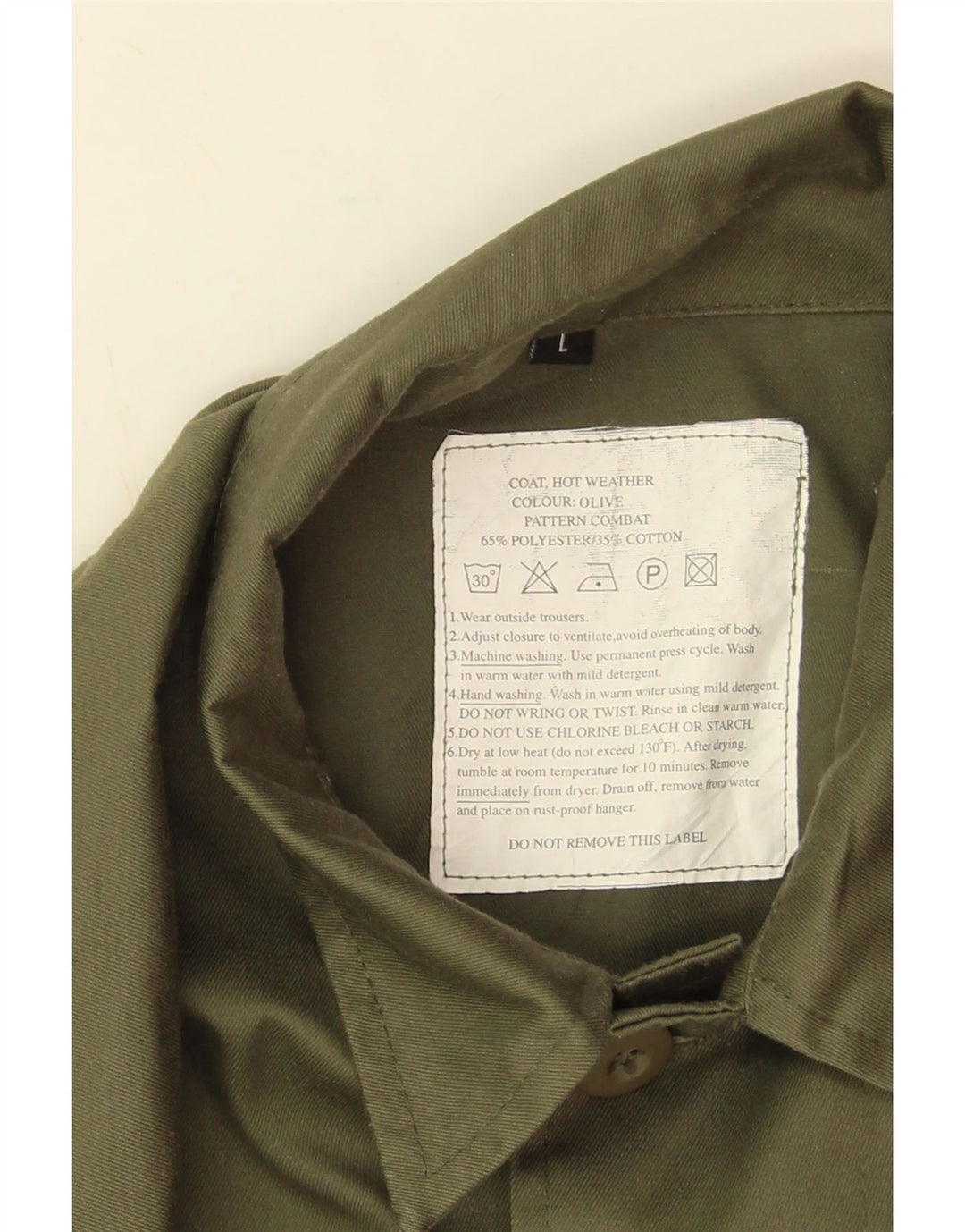 Vintage Herren Utility Jacke UK 40 Large Khaki Polyester