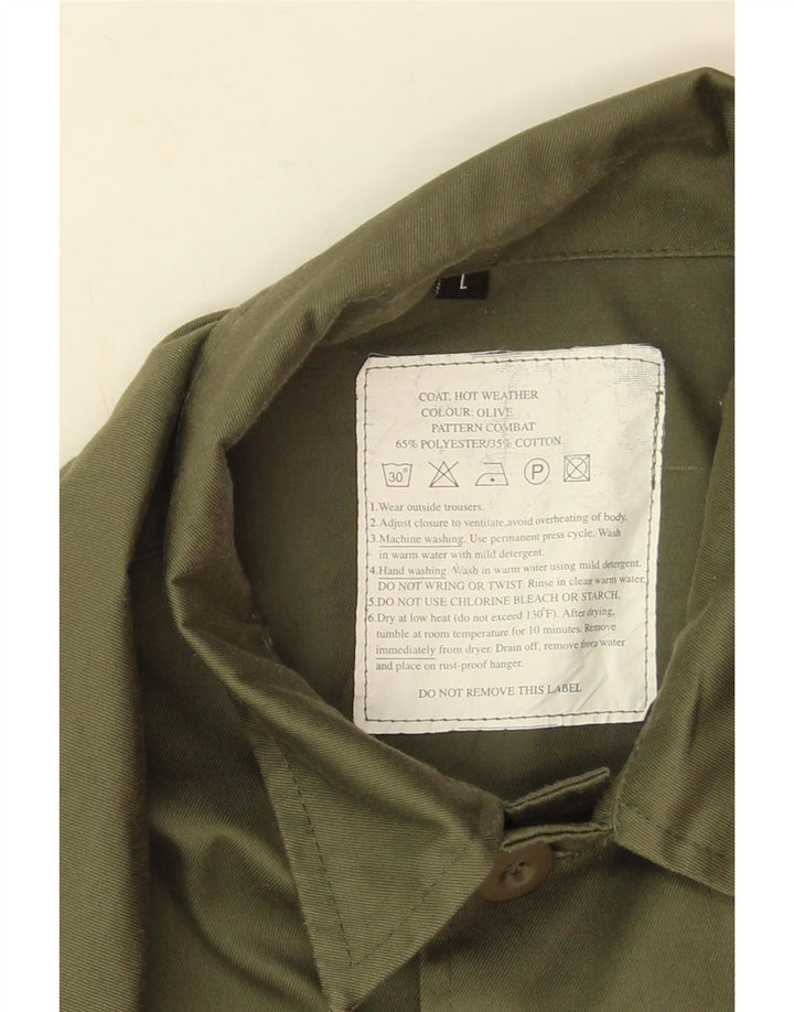 Vintage Herren Utility Jacke UK 40 Large Khaki Polyester