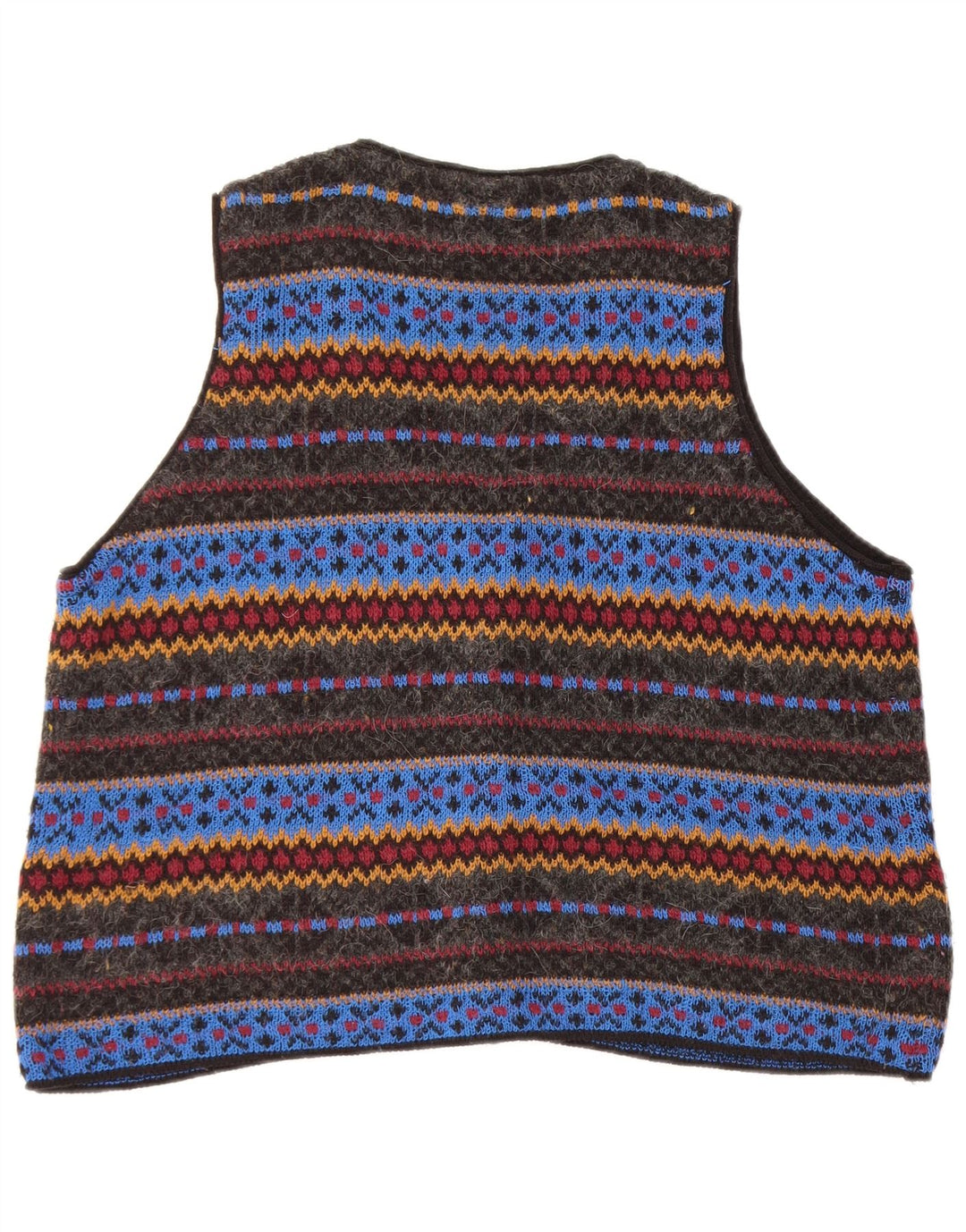 Vintage Herren Strickweste groß mehrfarbig geometrisch