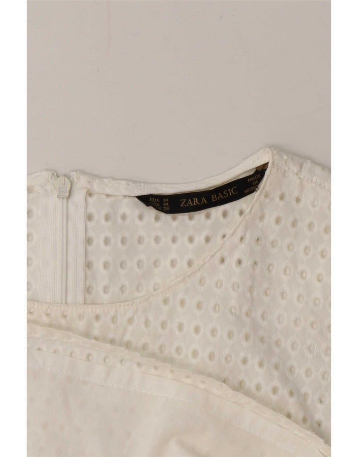 Zara Damen Etuikleid UK 12 Mittelweiß