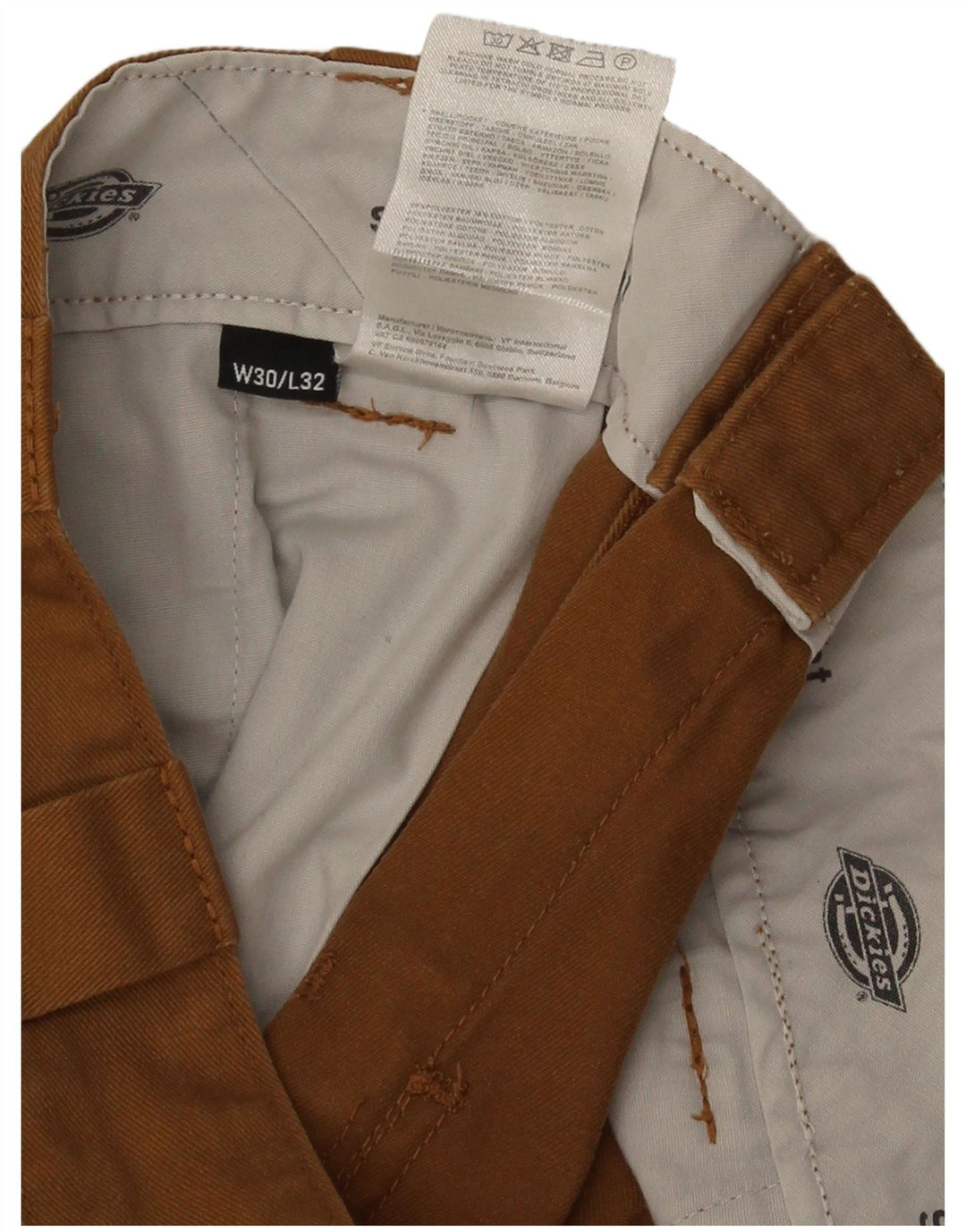 Dickies Slim Straight Chino-Hose für Herren, W30, L32, braun, Polyester