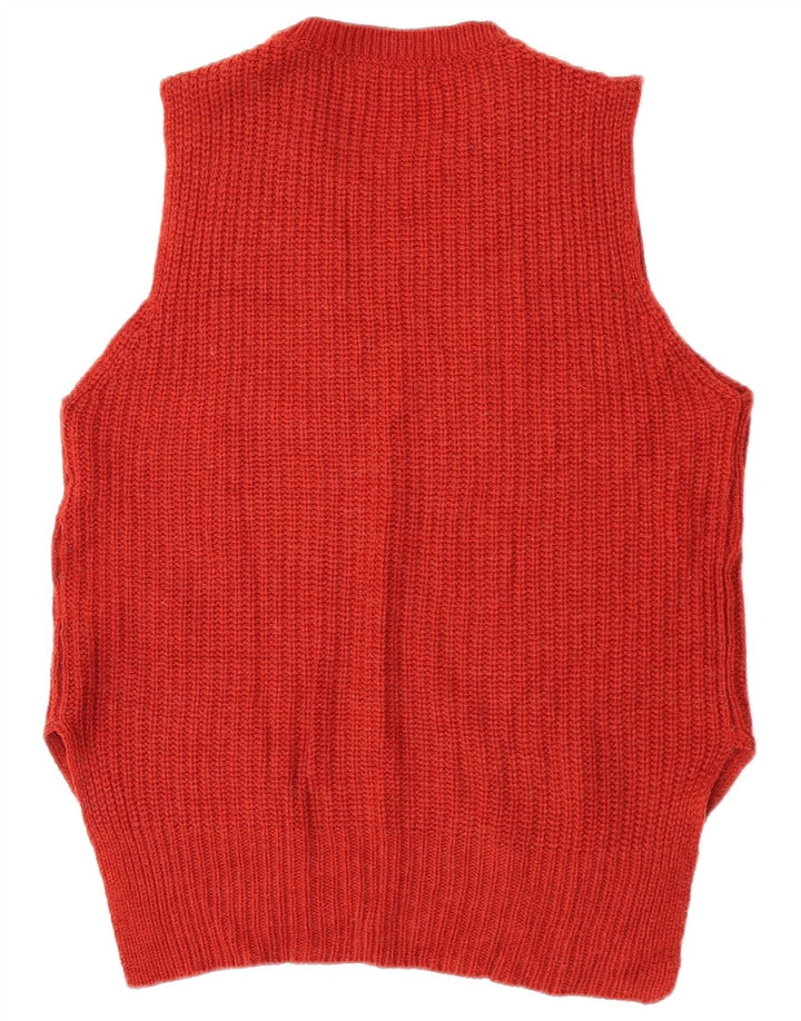 Marks & Spencer Damen Weste Tank Top UK 12 Medium Red Acryl