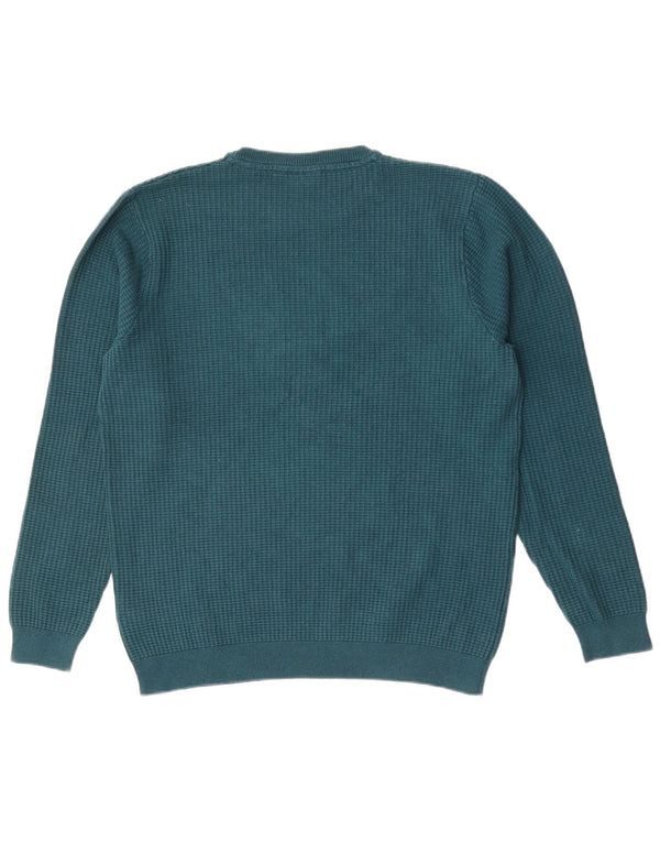 Fila Herren-Pullover mit Rundhalsausschnitt, XL, blaue Baumwolle