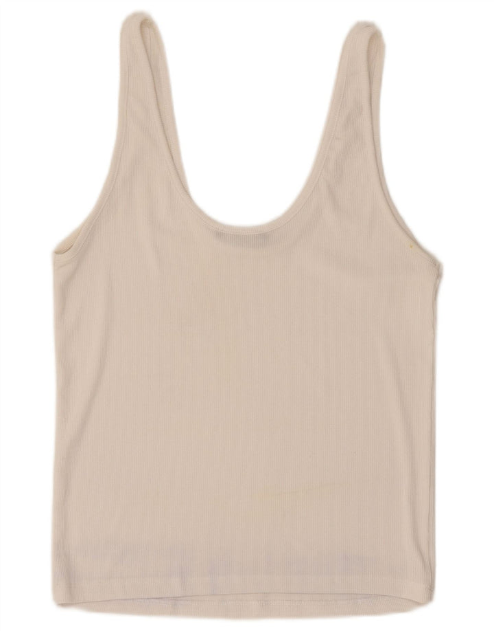 Zara Damen Cami Top UK 12 Medium Weiß