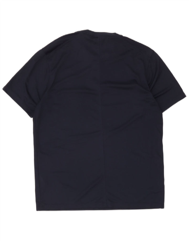 Nike Herren Dri Fit T-Shirt Top Mittel Marineblau Polyester