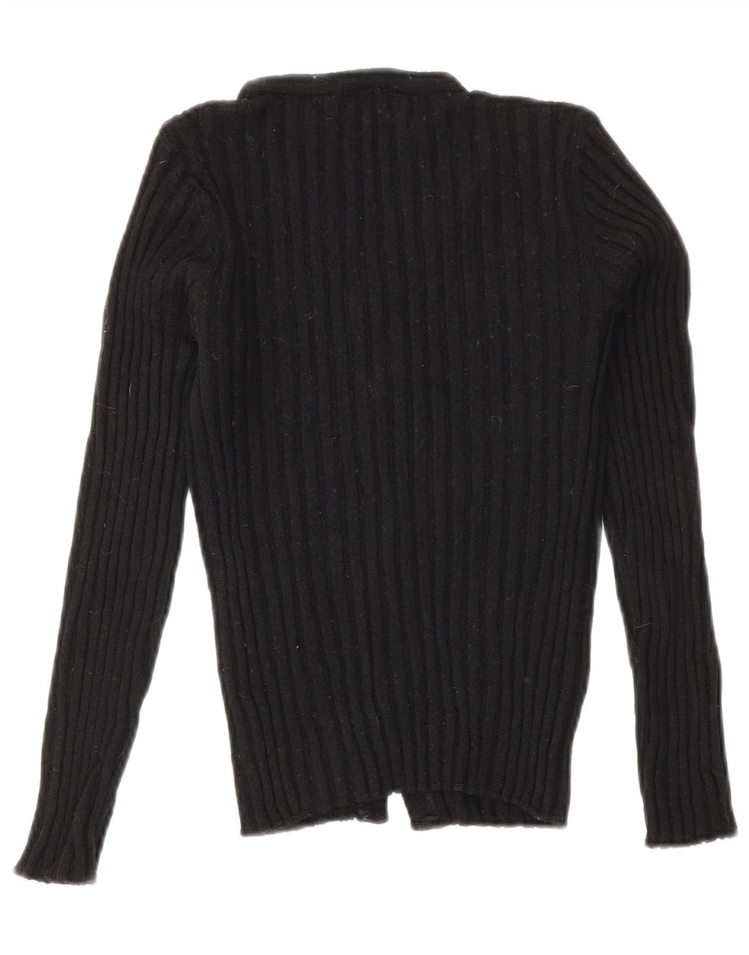 Roccobarocco Damen Crop Cardigan Pullover IT 42 Medium Schwarz