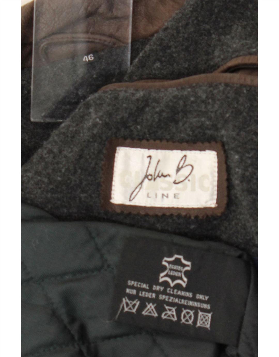 JOHN B Herren Lederjacke UK 46 3XL Braunes Leder