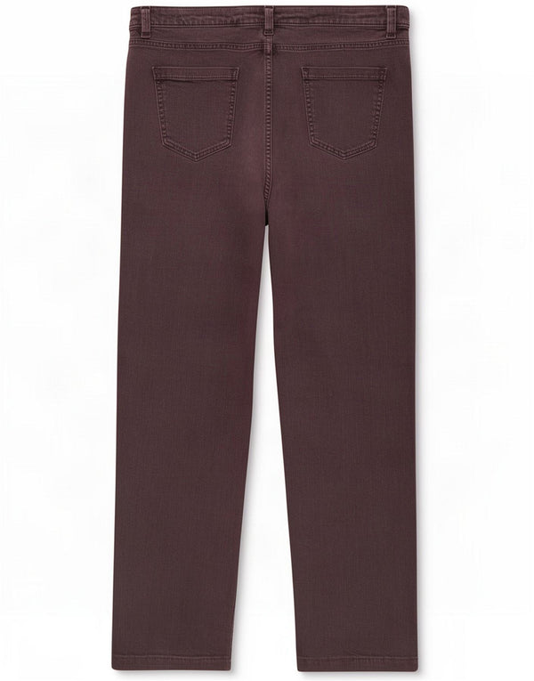 Marks & Spencer Damen Straight Jeans UK 22 3XL W42 L28 Braune Baumwolle