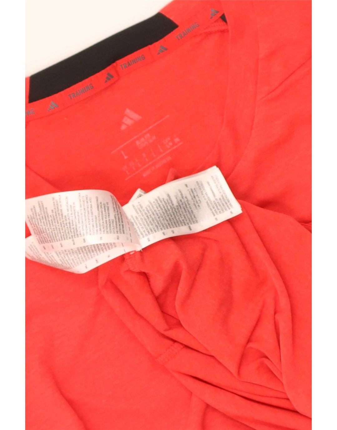 Adidas Herren Slim Fit T-Shirt Top Large Rot Polyester