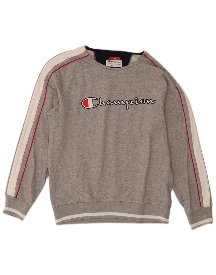 Champion Damen-Sweatshirt mit Grafik, UK 14, Mittelgrau, Farbblock