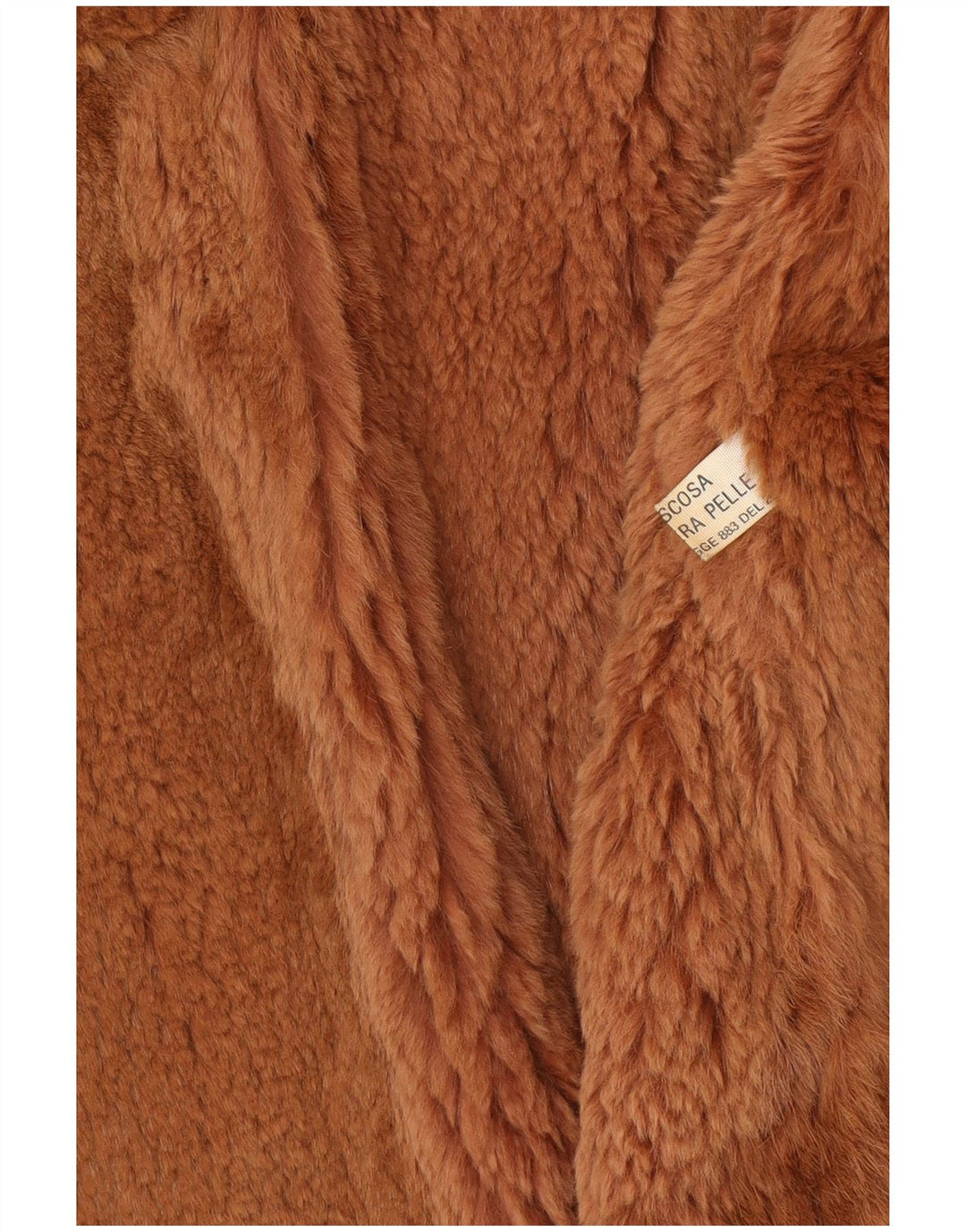 Vintage Damen Ledermantel UK 14 Mittelbraunes Leder