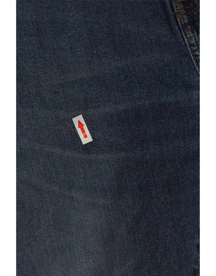 Zara Herren Regular Straight Jeans W34 L29 Blaue Baumwolle