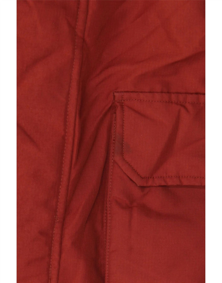 Marks & Spencer Herren Parka mit Kapuze, gepolstert, Größe 40, Burgunderrot, Winter