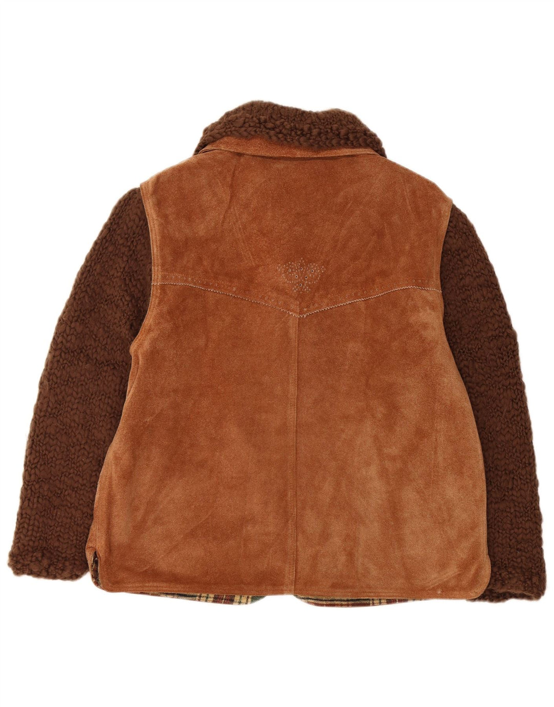 Conbipel Damen Wildlederjacke IT 44 Mittelbraunes Leder