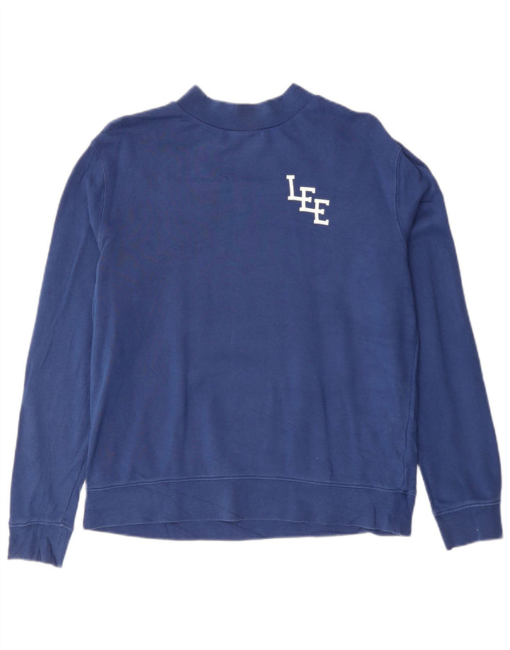 Lee Damen-Sweatshirt mit regulärer Passform, UK 10, Größe S, Marineblau, Baumwolle