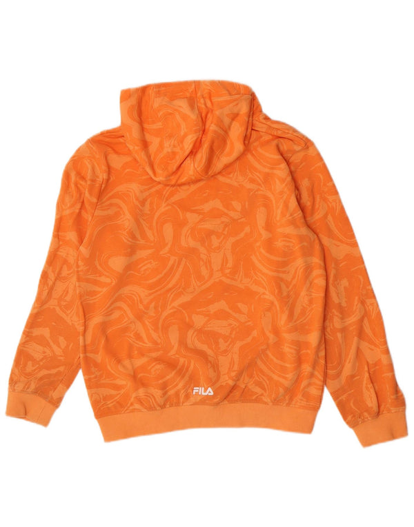 Fila Kapuzenpullover für Jungen, 11–12 Jahre, orangefarbene Batik-Baumwolle