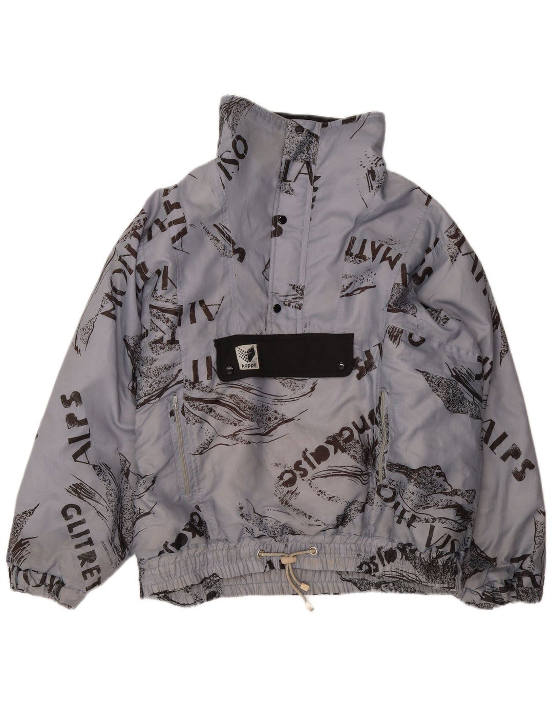 TACTEL Herren Graphic Anorak Jacke UK 48 4XL Blaues Polyamid