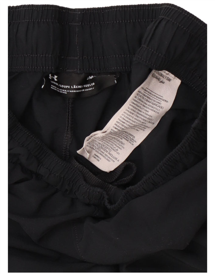 Under Armour Herren-Sportshorts mit Grafik, Größe S, schwarzes Farbblock-Polyester