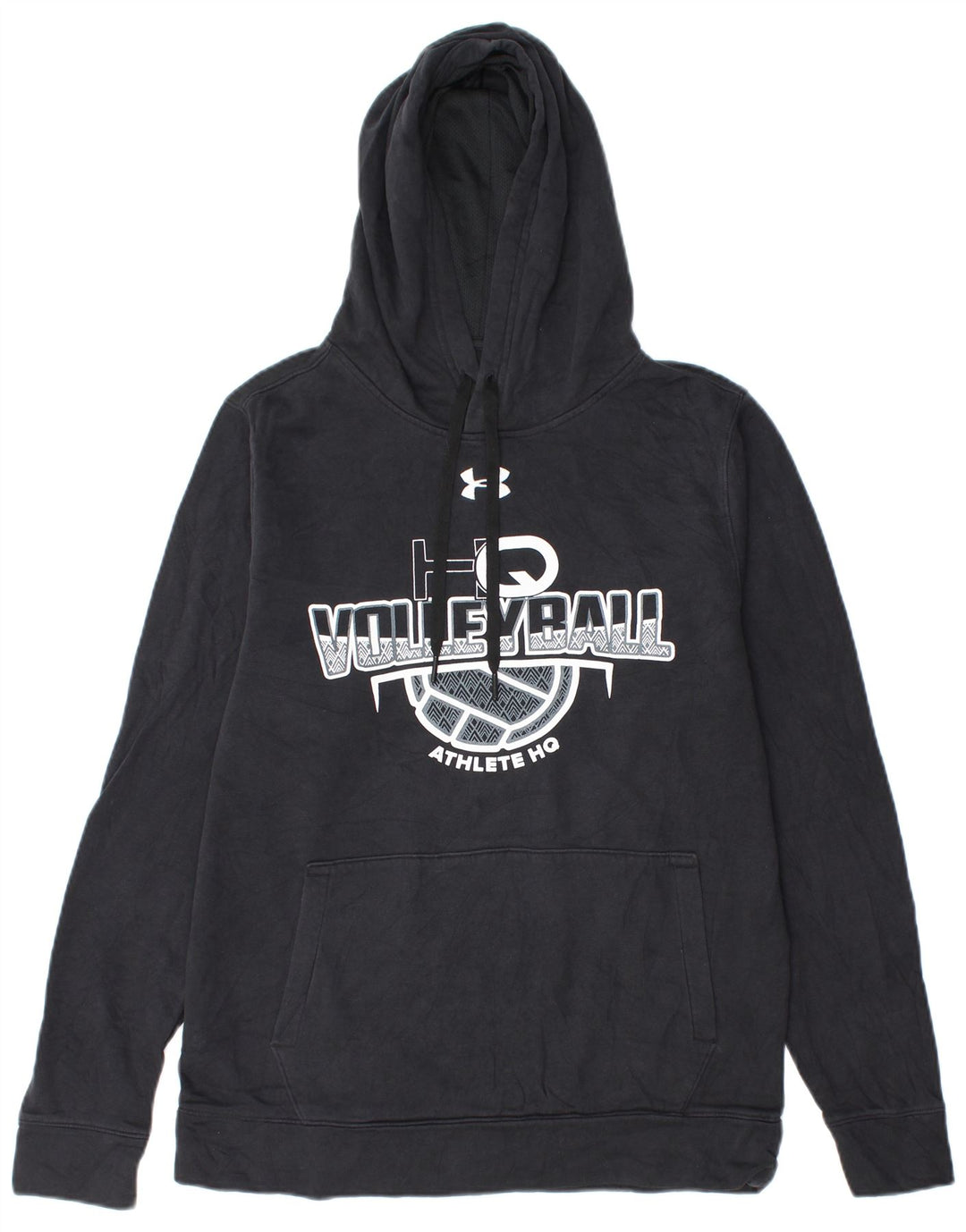 Under Armour Herren-Kapuzenpullover mit Grafik, Größe S, schwarze Baumwolle