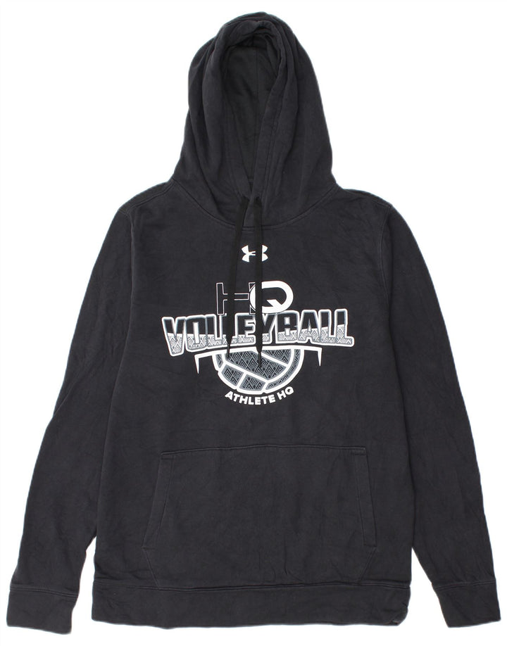 Under Armour Herren-Kapuzenpullover mit Grafik, Größe S, schwarze Baumwolle