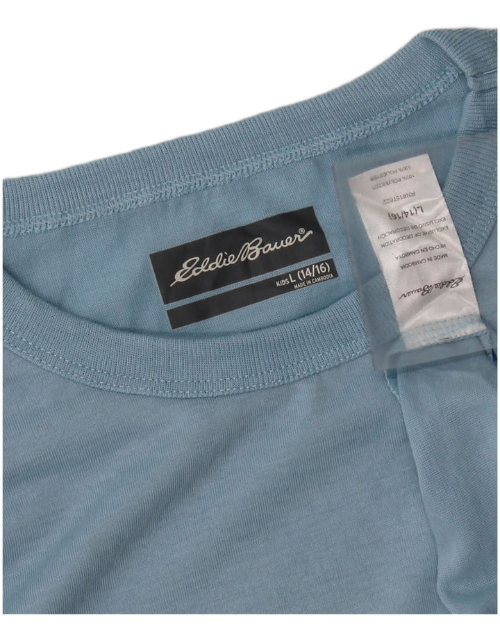 EDDIE BAUER T-Shirt für Jungen, 14–15 Jahre, Größe L, Blau, Polyester