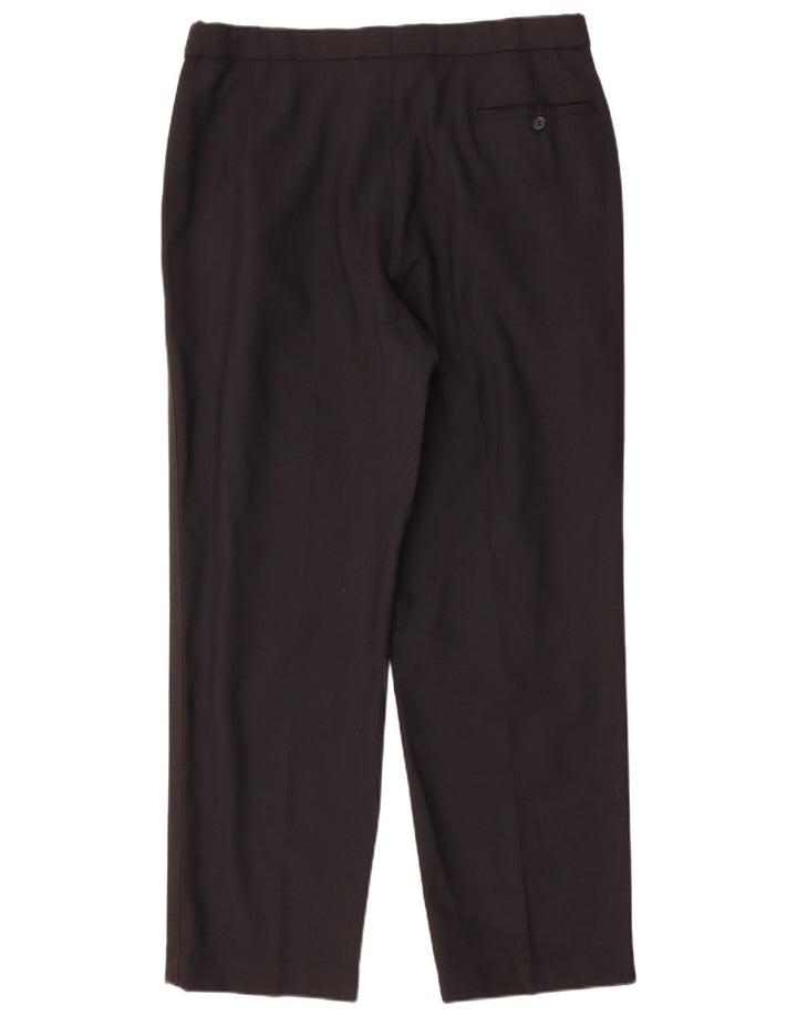 Marks & Spencer Herren-Anzughose mit Pegged-Anzug, W36, L31, schwarze Wolle
