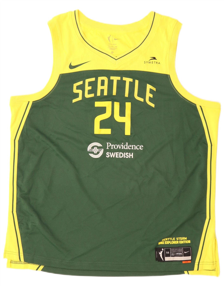 Nike Herren Seattle Grafik-Weste, 2XL, grünes Farbblock-Polyester