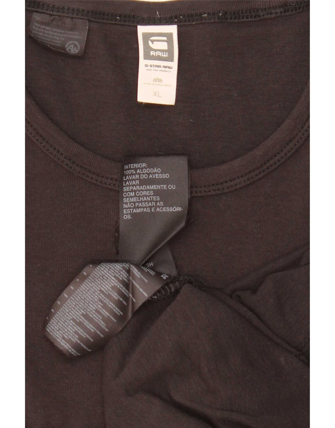 G-Star Herren Top Langarm XL Schwarz Baumwolle