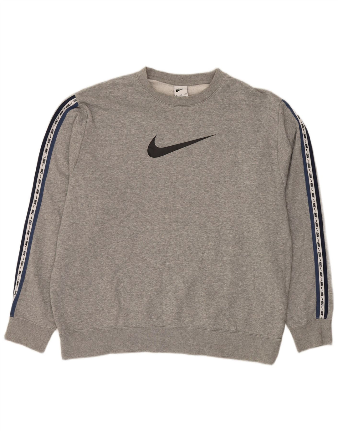 NIKE Herren-Sweatshirt mit Grafik, XL, graue Baumwolle